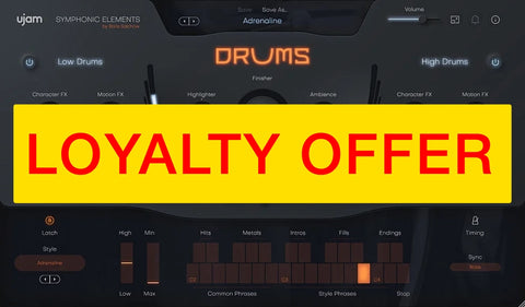 UJAM DRUMS Loyalty Offer