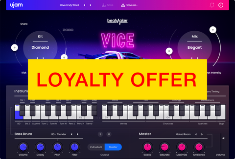 UJAM VICE Loyalty Offer