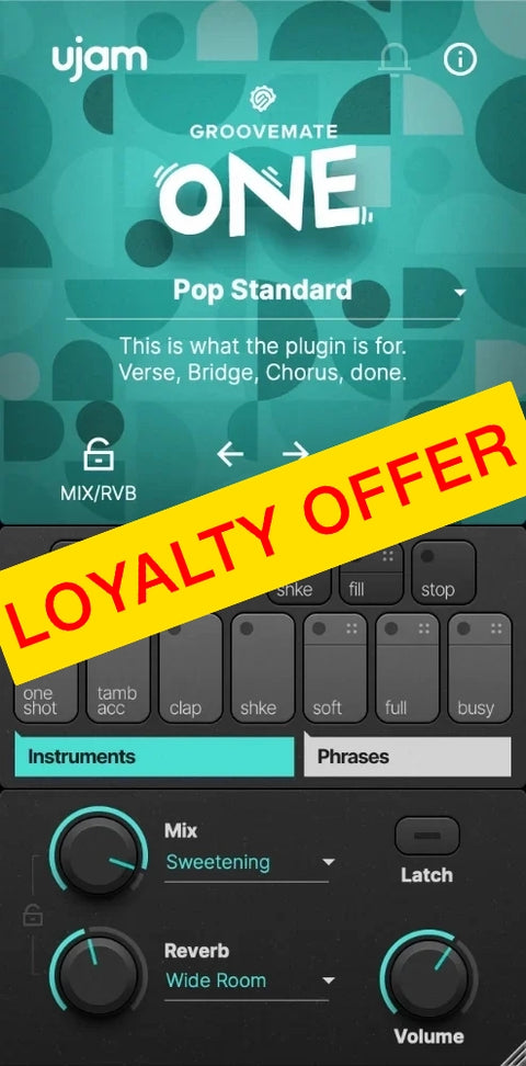 UJAM GROOVEMATE ONE Loyalty Offer