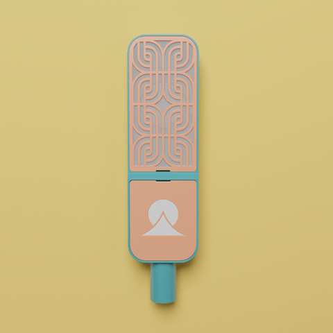 Ohma Condenser Microphone — Motif — Teal/Apricot