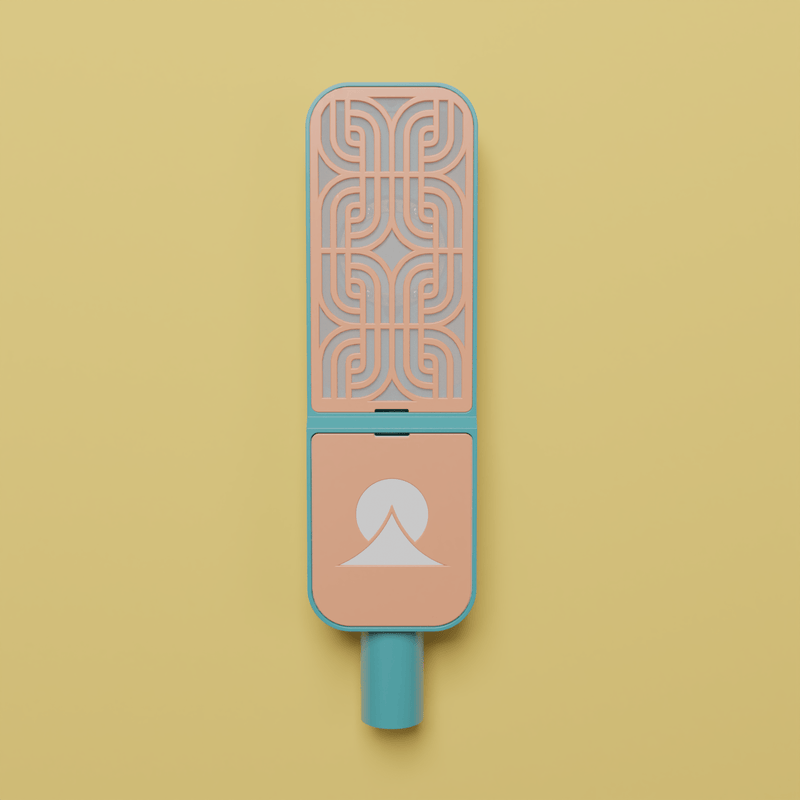 Ohma Condenser Microphone — Motif — Teal/Apricot