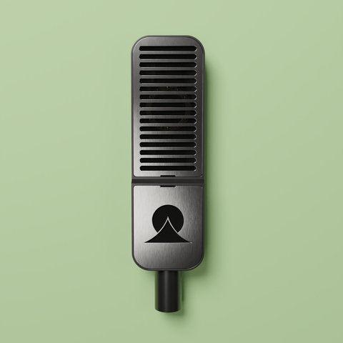 Ohma Condenser Microphone — Stripes — Black/Stainless
