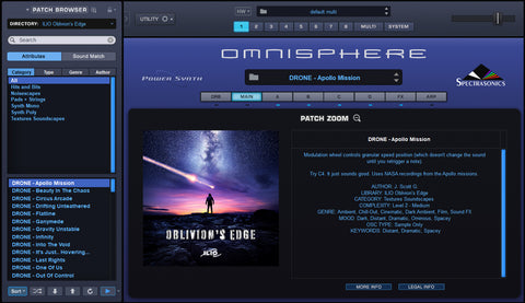 Oblivion's Edge Patch Library for Omnisphere