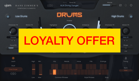 UJAM Hans Zimmer’s Drums & Percussion Bundle Loyal