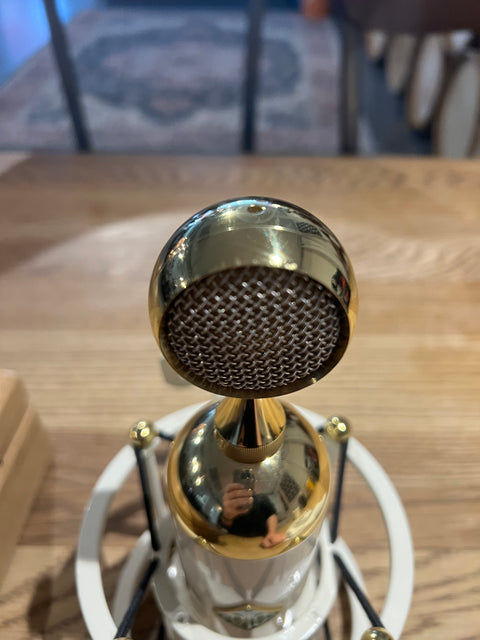 Soyuz Microphones 017 FET Large Diaphragm Cardioid Condenser Microphone 2019 - 2021 - Cream / Brass***DEMO***
