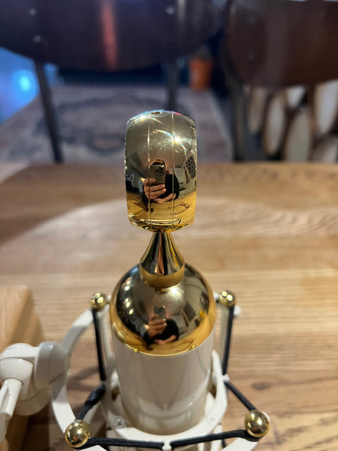 Soyuz Microphones 017 FET Large Diaphragm Cardioid Condenser Microphone 2019 - 2021 - Cream / Brass***DEMO***