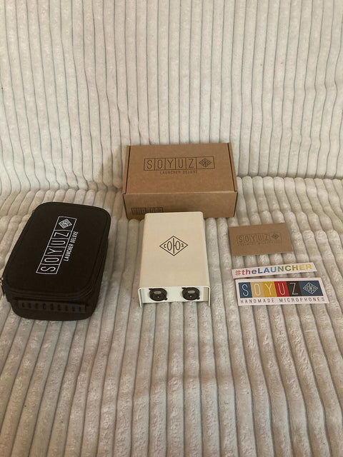 Soyuz Microphones Launcher Deluxe 2-Channel Inline Microphone Booster / Saturator 2022 - Present - Cream (open box)