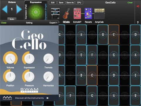GeoCello for GeoShred Studio