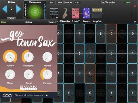 GeoTenorSax for GeoShred Studio