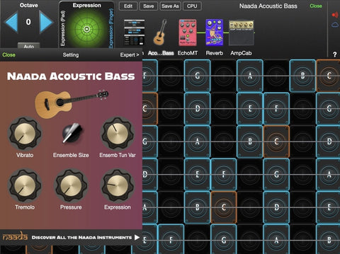 Naada Acoustic Bass for GeoShred Studio