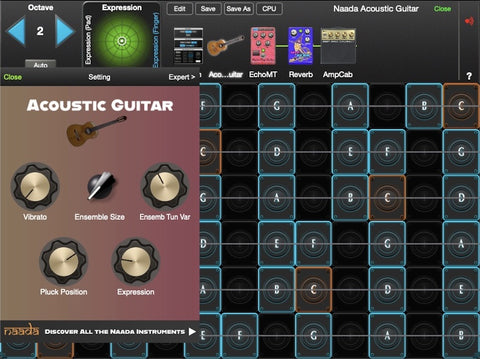 Naada Acoustic Guitar for GeoShred Studio