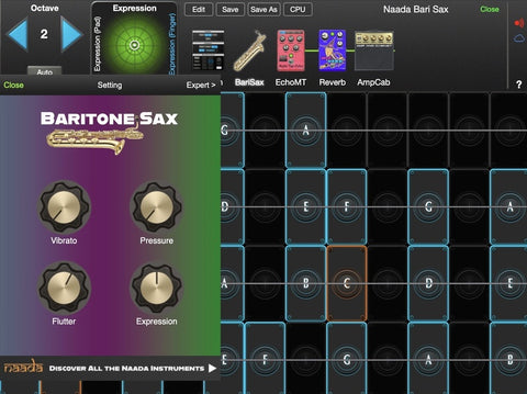 Naada Baritone Sax for GeoShred Studio
