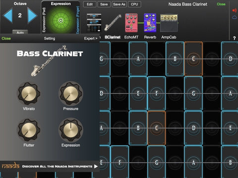 Naada Bass Clarinet for GeoShred Studio