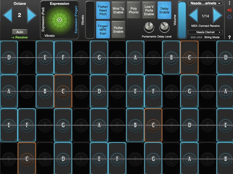 Naada Clarinet for GeoShred Studio