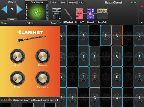 Naada Clarinet for GeoShred Studio