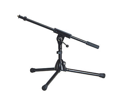 K&M 259/1 Low Profile Tripod Mic Stand W/Boom Black