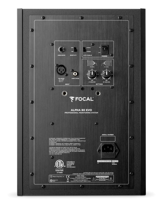 Focal ALPHA 80 EVO Studio Monitors (Each) Focal ALPHA 80 EVO Studio Monitors (Each)